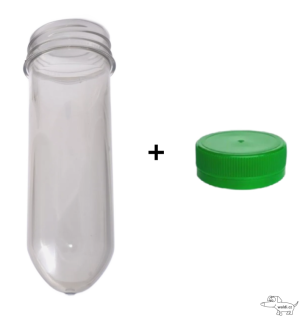 PET preforma VELKÁ čirá - extra dlouhá 19x5 cm